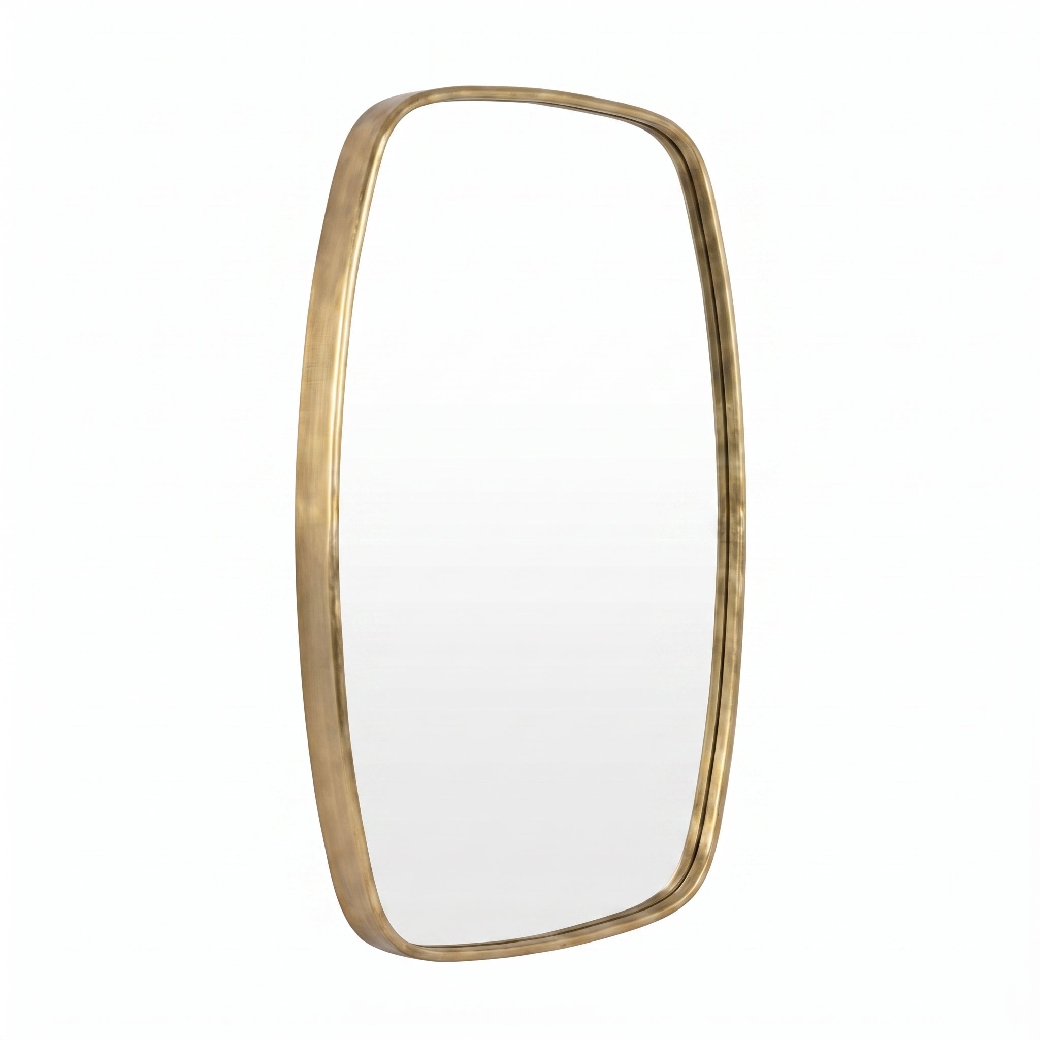 Hand-Etched Moroccan Brass Wall Mirror – Artisan Frame