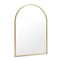 Large Moroccan Brass Mirror Set – Pair of Hand-Etched Wall Mirrors, 130 × 60 cm, Dark Bronze