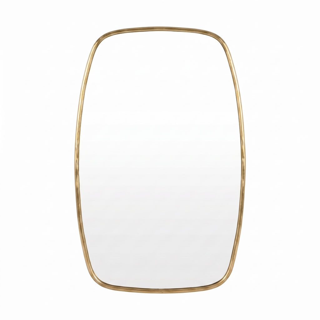 Hand-Etched Moroccan Brass Wall Mirror – Artisan Frame