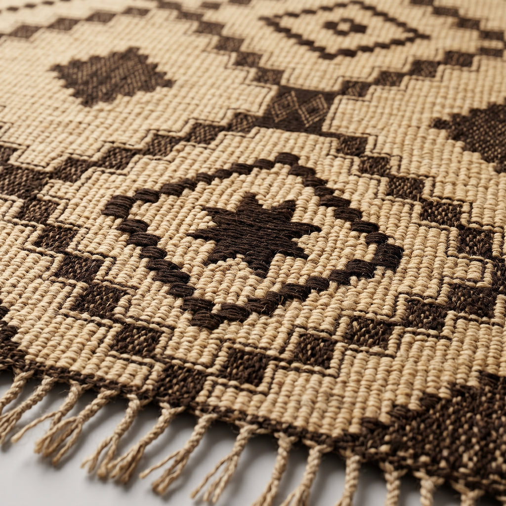Handwoven Mauritanian Rug – Smar & Leather