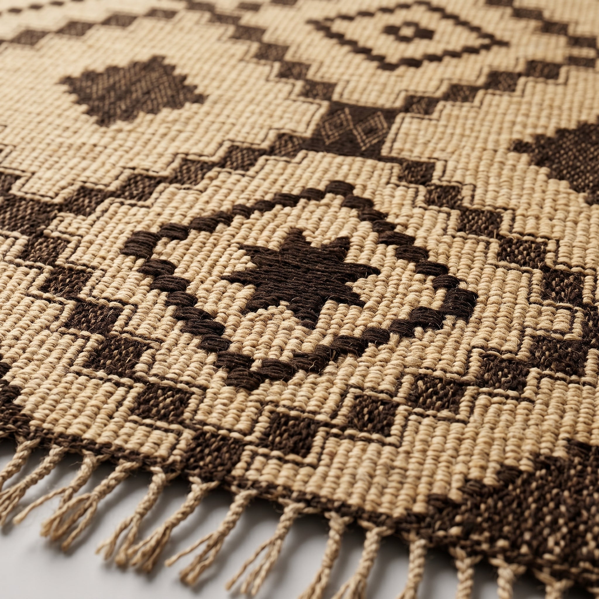 Handwoven Mauritanian Rug – Smar & Leather