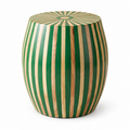 Handmade Wood Side Table on a white background