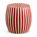 Handmade Wood Side Table on a white background