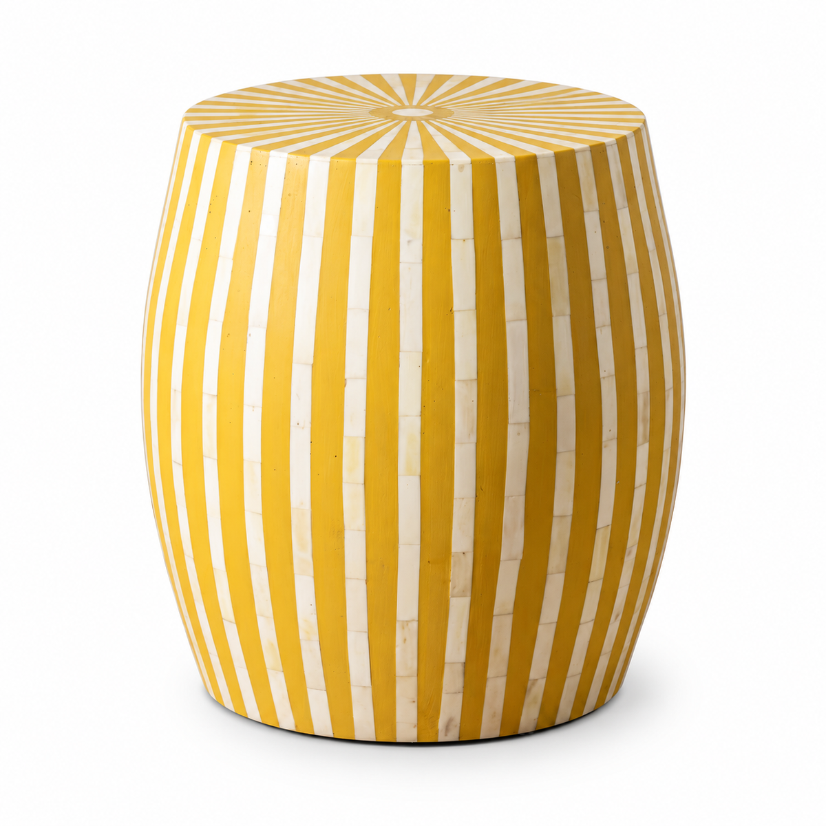 Handmade Wood Side Table on a white background