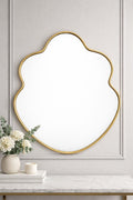 Moroccan Brass Butterfly Wall Mirror – Curved Frame