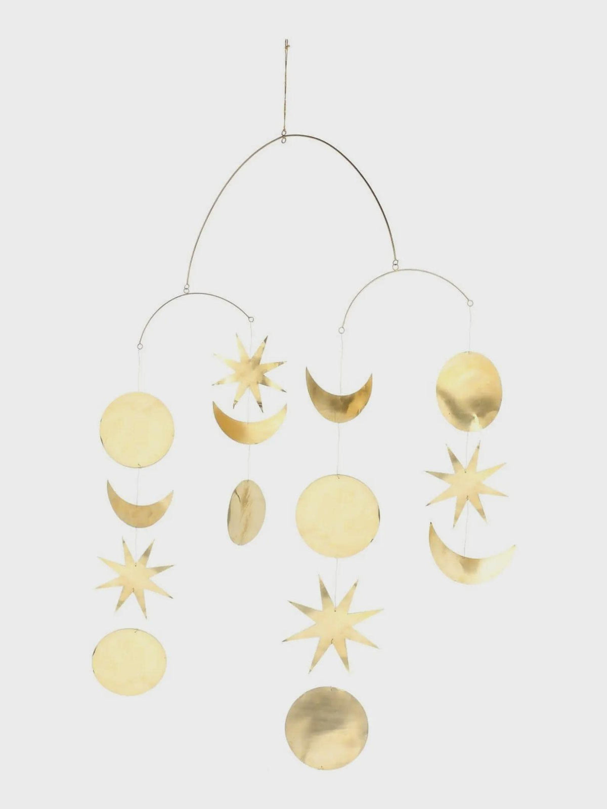 Moroccan Brass Celestial Mobile – Moon and Stars