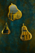 Moroccan Brass Pear Wall Mirror