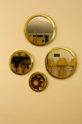 Moroccan Brass Round Wall Mirror – Circular Frame