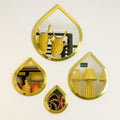 Moroccan Brass Teardrop Wall Mirror