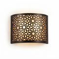 NEOMEDINA wide star lattice Moroccan wall sconce