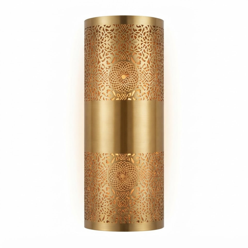 NEOMEDINA twin rosette band Moroccan wall sconce