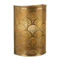 NEOMEDINA perforated paisley Moroccan wall sconce