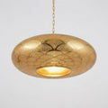 NEOMEDINA Moroccan scallop pattern pierced brass pendant light