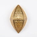 Faceted Teardrop Moroccan wall sconce in a gold tone